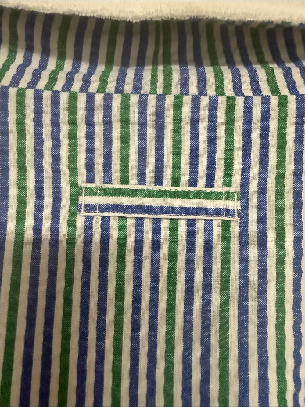 Nautica Seersucker Loungewear Set Robe & Pajama Pants Striped L/XL Like New - Picture 6 of 9